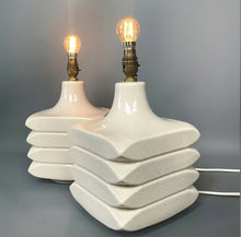 Load image into Gallery viewer, Rare Cari Zalloni Designer Pair Of Iconic Facette Table Lamps For German Steuler
