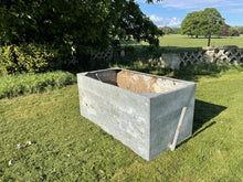 Load image into Gallery viewer, Huge Galvanised 19th Century Riveted Water Tank / Planter, From Stately Home
