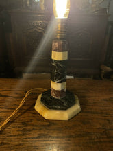 Load image into Gallery viewer, Antique Neoclassical Marble Table Lamp
