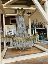 Load image into Gallery viewer, Antique 1900’s French Empire Crystal Chandelier, From London Palldium Theatre
