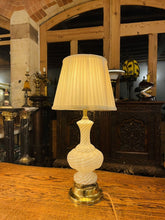 Load image into Gallery viewer, Murano Latticino Ribbon Glass Table Lamp By ‘Dino Martens’ Mid Century
