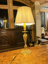 Load image into Gallery viewer, Gilded Bronze Louis XV Table Lamp, Vintage ‘Lucien Gau’, Rococo
