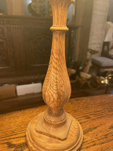 Load image into Gallery viewer, Rustic French Farmhouse Chic Table Lamp, Antique Pitch Pine Lamp
