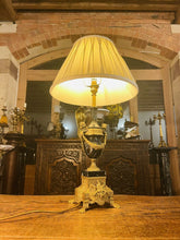 Load image into Gallery viewer, Italian Marble &amp; Brass Table Lamp By ‘Brevettato’, Louis XIV Style
