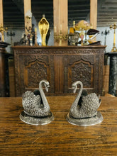 Load image into Gallery viewer, Pair Of Antique English Silver Plated Swans
